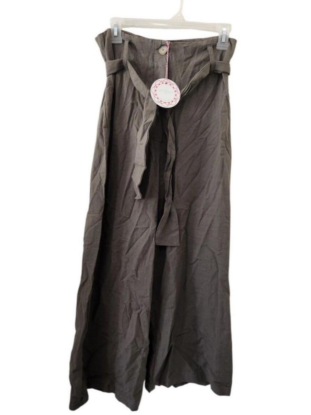 Umgee Olive Green High Waist Wide Leg Pants NWT
